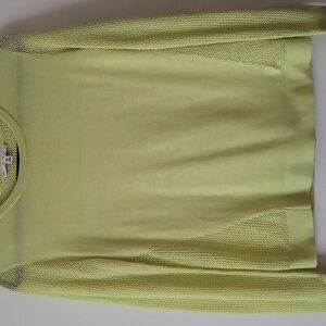 CABI Women's Neon Yellow Green Sweater